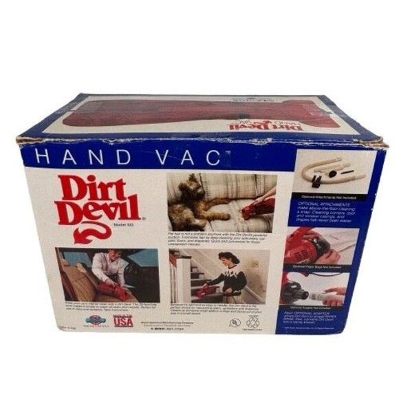 Dirt Devil 103 Handheld Vacuum Hand Vac Cleaner - Red Made in USA - WORKS VIDEO - Picture 16 of 16